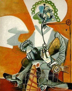 Pablo Picasso Painting - Musketeer and the pipe 1968 cubism Pablo Picasso
